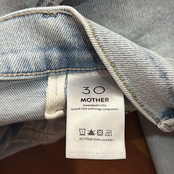 NWT MOTHER Women's High Waisted Pointy Study Nerdy Scatch Jeans size 30 - Picture 12 of 15